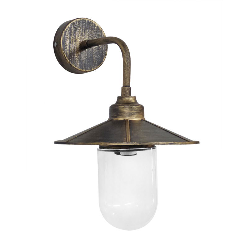 Heronia Απλίκα Εξωτερικού Χώρου Πλαστική/Μεταλλική με Βιδωτό Γυαλί E27 SLP-651AP-1L 37,5x30x24cm 07-1367