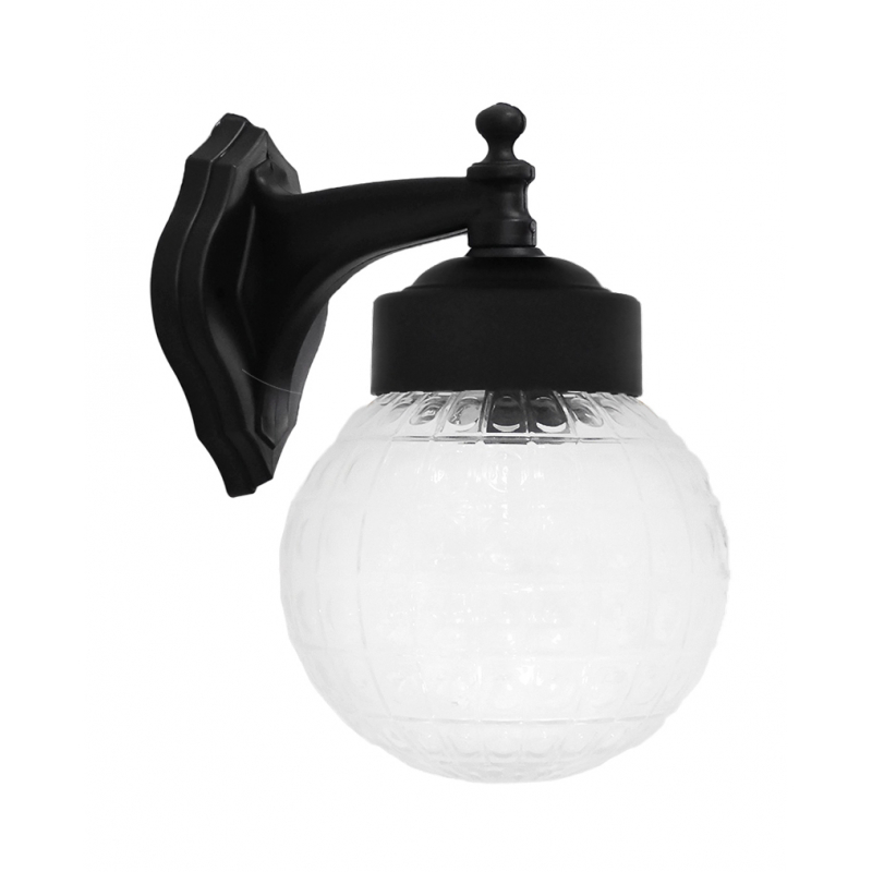 Heronia Απλίκα Εξωτερικού Χώρου Πλαστική Μαύρη με Βιδωτ