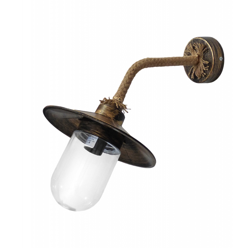 Heronia Lighting - ΣΗΜΑΝΤΙΚΟ: Σε περίπτωση διαφοράς τιμής από το κατάστημα ισχύει παντα και μόνο η τιμή του καταστήματος Heronia Απλίκα Εξωτερικού Χώρου Πλαστική/Μεταλλική Μπρο