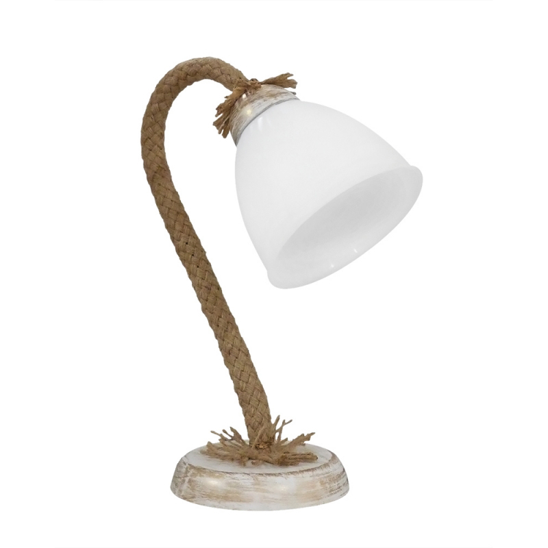 Heronia Lighting - ΣΗΜΑΝΤΙΚΟ: Σε περίπτωση διαφοράς τιμής από το κατάστημα ισχύει παντα και μόνο η τιμή του καταστήματος Heronia Πορτατίφ SP-21/OVOPR Μονόφωτο Πλαστικό/Σχοινί Λ