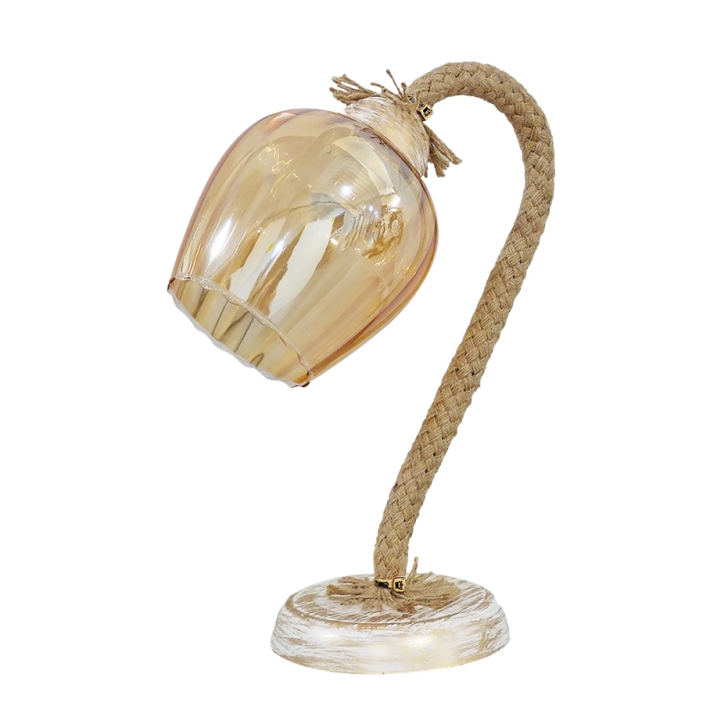 Heronia Lighting - ΣΗΜΑΝΤΙΚΟ: Σε περίπτωση διαφοράς τιμής από το κατάστημα ισχύει παντα και μόνο η τιμή του καταστήματος Heronia Πορτατίφ SP-21/98PR Μονόφωτο Πλαστικό/Σχοινί/Γυ