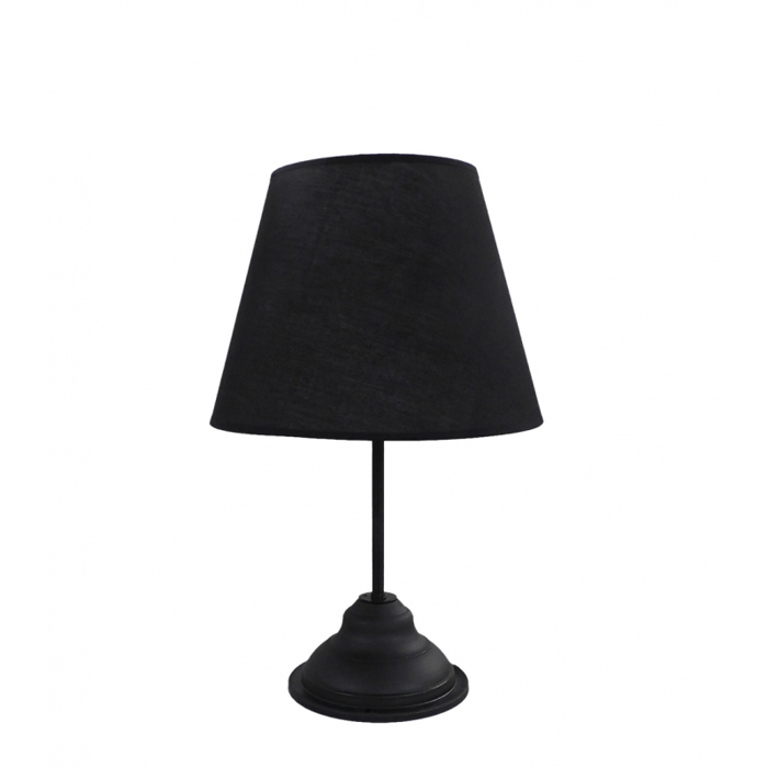 Heronia Portatif TL-04 Monofoto Plastiko/Metalliko Mavro Ampazour F25x40cm E27 09-0104