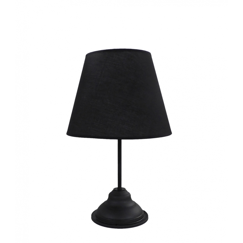 Διακοσμητικά Επιτραπέζια agiovlasitishome - ΣΗΜΑΝΤΙΚΟ: Σε περίπτωση διαφοράς τιμής από το κατάστημα ισχύει παντα και μόνο η τιμή του καταστήματος Heronia Πορτατίφ TL-04 Μονόφωτο Πλαστικό/Μεταλλικό Μαύρ