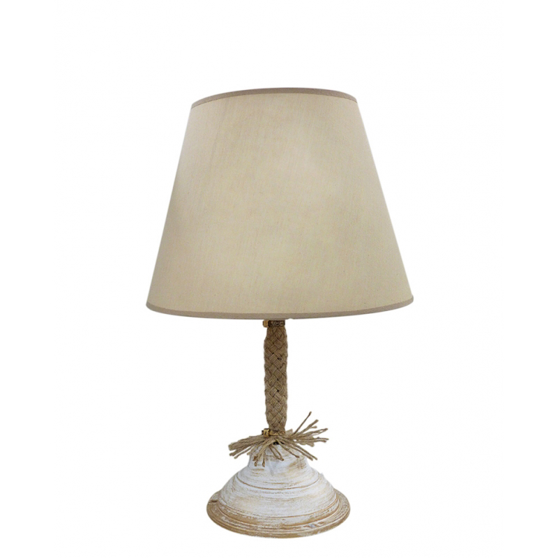 Heronia Lighting - ΣΗΜΑΝΤΙΚΟ: Σε περίπτωση διαφοράς τιμής από το κατάστημα ισχύει παντα και μόνο η τιμή του καταστήματος Heronia Πορτατίφ TL-04 Μονόφωτο Πλαστικό/Σχοινί Λευκό/Μ