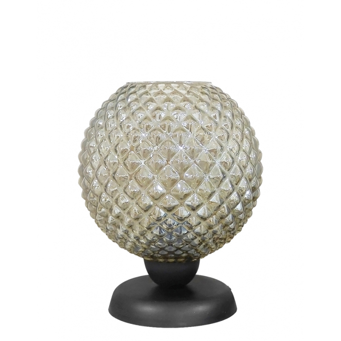 Heronia Portatif TL-07/5010 Monofoto Plastiko/Gyalino Mavro/Fime F25x28cm E27 09-0121