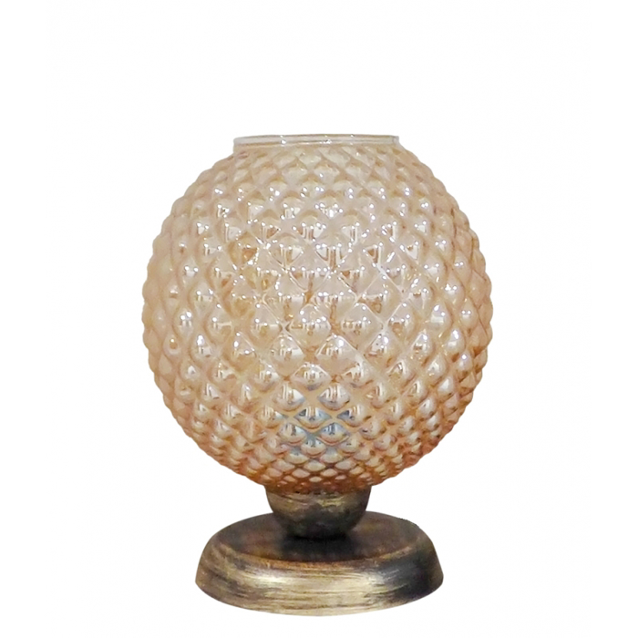 Heronia Portatif TL-07/5010 Monofoto Plastiko/Gyalino Bronze/Meli F25x28cm E27 09-0123