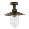 Heronia Fotistiko Orofis Exoterikou Xorou Plastiko Bronze me Bidoto Gyali E27 SLP-651CE-1L F24 11-0260