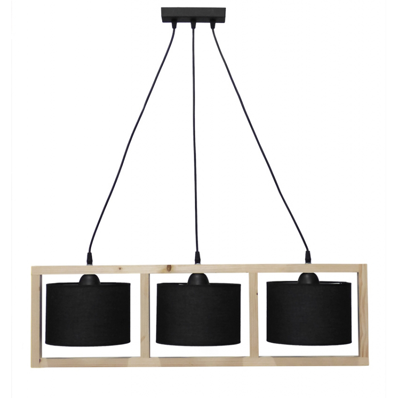 Heronia Κρεμαστό Φωτιστικό Οροφής HKF-03 3/L Τρίφωτο Ξύ