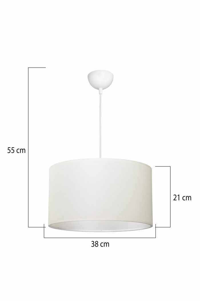 Heronia Kremasto Fotistiko Orofis HKP-01 Monofoto ufasmatino Lefko/Krem F40x100cm E27 14-0380