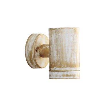 Heronia Σποτ Εξωτερικού Χώρου C-01 Μονόφωτο Πλαστικό Λευκή-Μπρονζέ Πατίνα 7x9.5x10cm GU10 15-0205