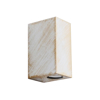 Heronia Spot Toixou Up-Down Exoterikou Xorou Plastiko WHITE-BRONZE GU10 C-042-2L 16,5x10,2x7,5cm 15-0214