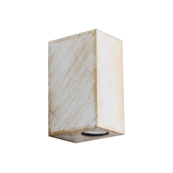 Heronia Spot Toixou Up-Down Exoterikou Xorou Plastiko WHITE-BRONZE GU10 C-042-2L 16,5x10,2x7,5cm 15-0214