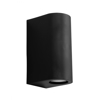 Heronia Spot Toixou Up-Down C-032 Difoto Plastiko Mavro GU10 10.2x7.5x16.5cm 15-0215