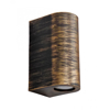 Heronia Spot Toixou Up-Down Exoterikou Xorou Plastiko Bronze GU10 C-032-2L 16,5x10,2x7,5cm 15-0218