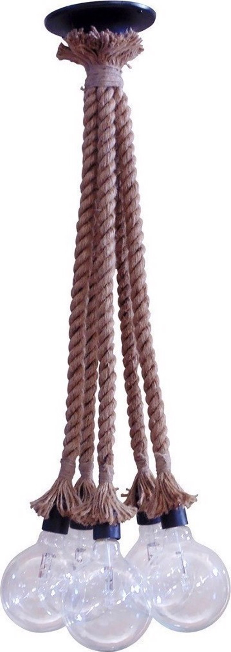 Heronia Lighting - ΣΗΜΑΝΤΙΚΟ: Σε περίπτωση διαφοράς τιμής από το κατάστημα ισχύει παντα και μόνο η τιμή του καταστήματος Heronia 5Φωτο Φωτιστικό Οροφής Πλαστικό/Σχοινί UT-5L TS