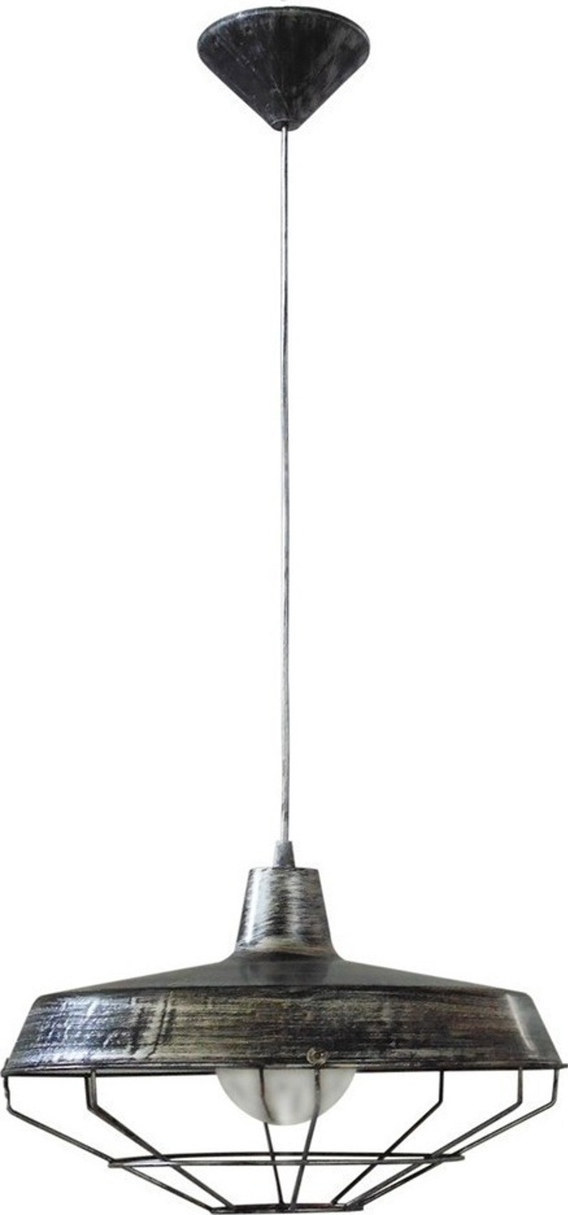 Heronia Φωτιστικό Οροφής Πλαστικό/Μέταλλο US-FACTORY Ασημί E27 37Χ95cm 31-0424