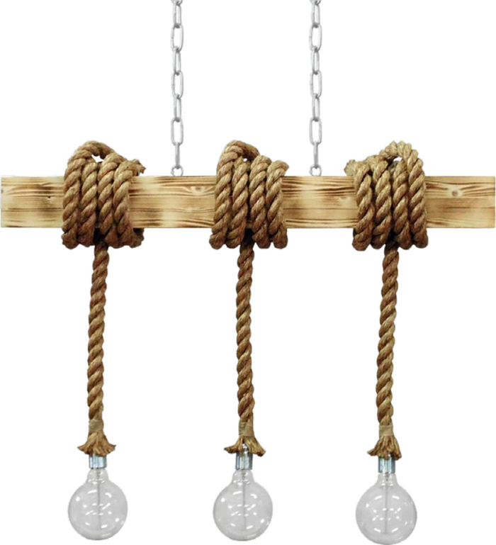 Heronia 3Foto Fotistiko Orofis Xulo/Sxoini MR-10x10 ROPE Fusiko E27 20X100X90cm 31-0515