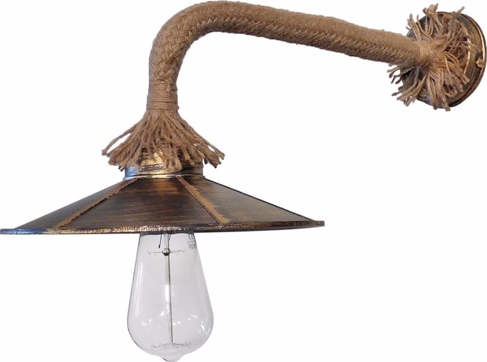 Heronia Aplika Toixou Plastiko/Sxoini UT-151AP ROPE UT Bronze E27 24X44X19cm 31-0590