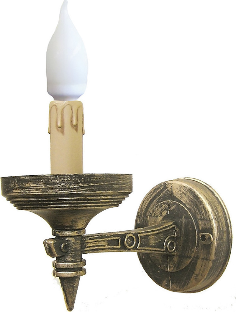 Φωτιστικά agiovlasitishome - ΣΗΜΑΝΤΙΚΟ: Σε περίπτωση διαφοράς τιμής από το κατάστημα ισχύει παντα και μόνο η τιμή του καταστήματος Heronia Απλίκα Τοίχου Πλαστικό R-150AP Μπρονζέ Ε14 19Χ1