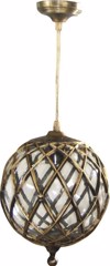 Heronia Kremasto Fotistiko Exoterikou Xorou Plastiko/Gyali LP-530K Bronze E27 21X105cm 11-0011