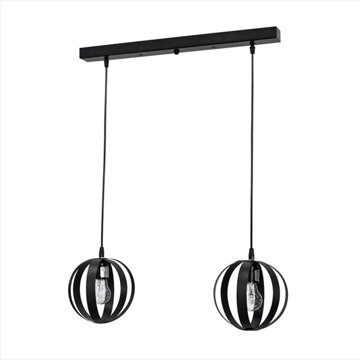 Heronia 2Foto Fotistiko Orofis Metallo LAMA Mavro E27 18X55X75cm 34-0058