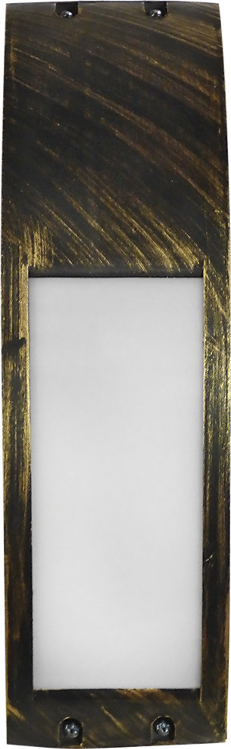 Heronia Απλίκα Τοίχου Εξωτερικού Χώρου Πλαστικό SLP-20C Μπρονζέ Ε27 10,5Χ7,5Χ27cm 13-0095