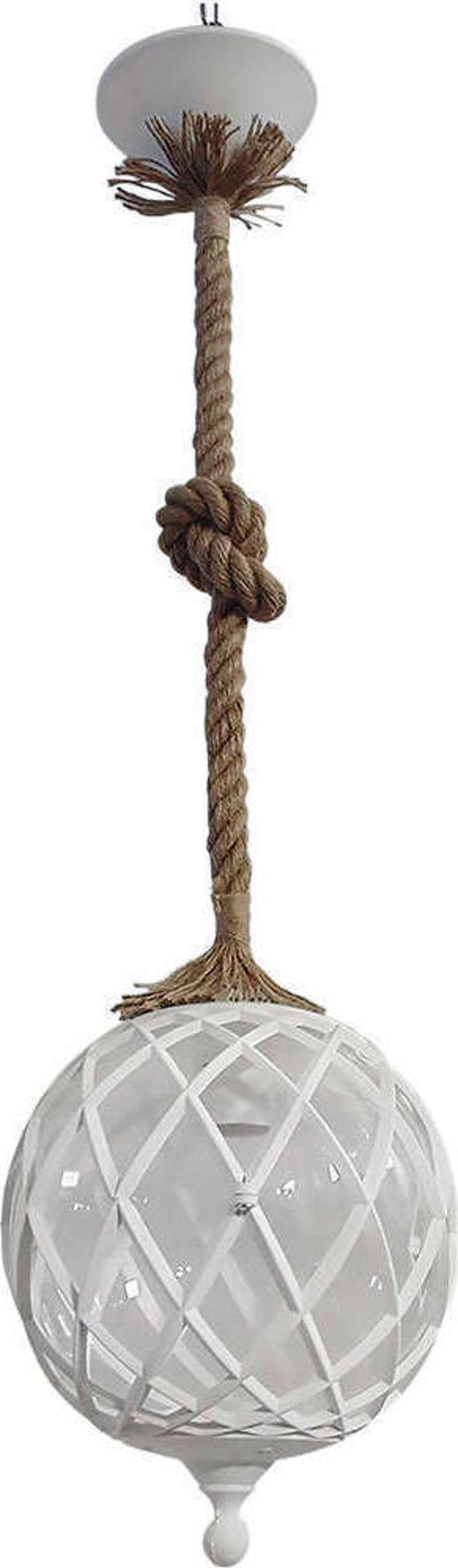 Heronia Κρεμαστό Φωτιστικό Εξωτερικού Χώρου Πλαστικό/Γυ