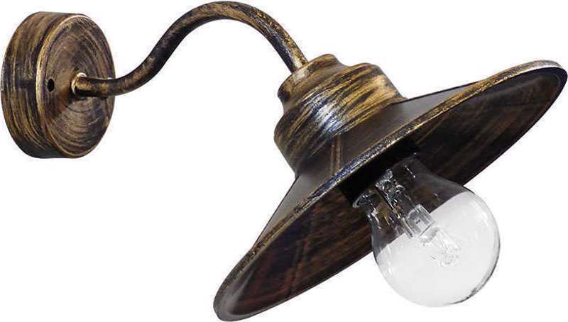 Heronia Lighting - ΣΗΜΑΝΤΙΚΟ: Σε περίπτωση διαφοράς τιμής από το κατάστημα ισχύει παντα και μόνο η τιμή του καταστήματος Heronia Απλίκα Τοίχου Μέταλλο/Πλαστικό UAS-160 AP Μπρον