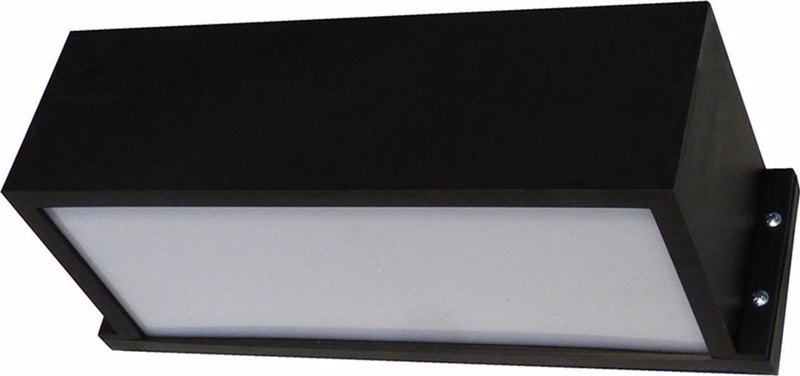 Heronia Απλίκα Τοίχου Εξωτερικού Χώρου Πλαστικό SLP-50B Μαύρο Ε27 7,6Χ27Χ11cm 13-0104