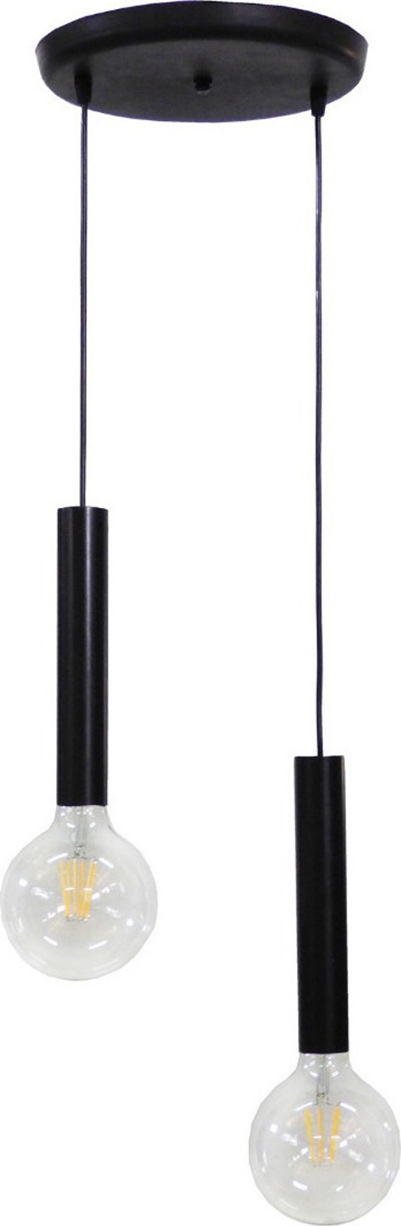 Heronia Lighting - ΣΗΜΑΝΤΙΚΟ: Σε περίπτωση διαφοράς τιμής από το κατάστημα ισχύει παντα και μόνο η τιμή του καταστήματος Heronia 2Φωτο Φωτιστικό Οροφής Μέταλλο S-42PENDEL Μαύρο