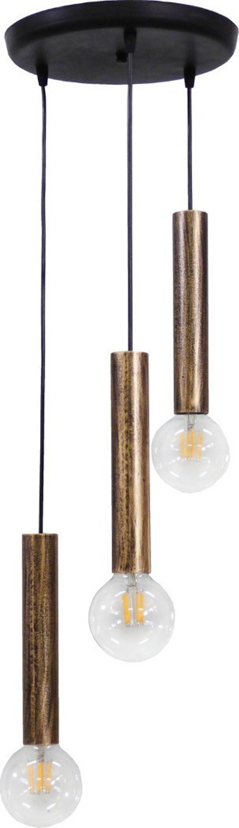 Φωτιστικά agiovlasitishome - ΣΗΜΑΝΤΙΚΟ: Σε περίπτωση διαφοράς τιμής από το κατάστημα ισχύει παντα και μόνο η τιμή του καταστήματος Heronia 3Φωτο Φωτιστικό Οροφής Μέταλλο S-42PENDEL Μαύρο