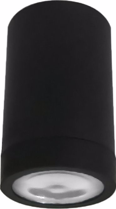 Heronia Σπότ Οροφής Εξωτερικού Χώρου Πλαστικό C-01CE Μαύρο GU10 LED 6Χ10cm 15-0070