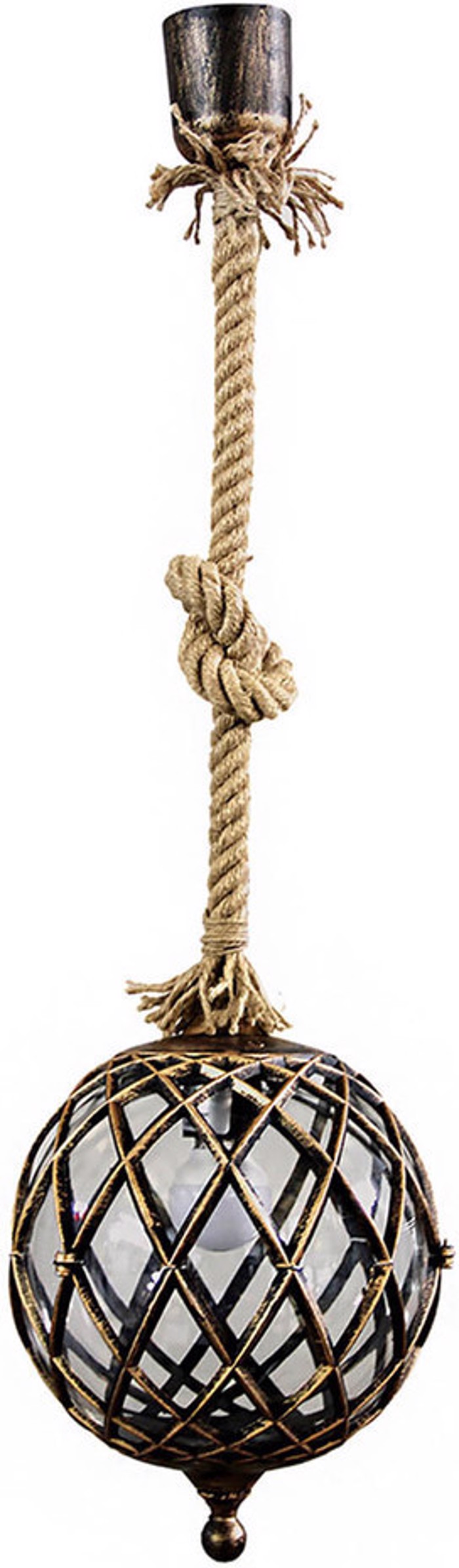 Heronia Fotistiko Orofis Plastiko/Sxoini  LP-530K ROPE Bronze E27 21X75cm 31-0053