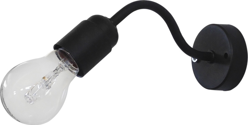 Heronia Lighting - ΣΗΜΑΝΤΙΚΟ: Σε περίπτωση διαφοράς τιμής από το κατάστημα ισχύει παντα και μόνο η τιμή του καταστήματος Heronia Απλίκα Τοίχου Μέταλλο/Πλαστικό AS-26 AP Μαύρο E