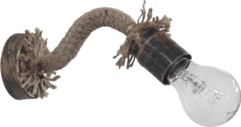 Φωτιστικά agiovlasitishome - ΣΗΜΑΝΤΙΚΟ: Σε περίπτωση διαφοράς τιμής από το κατάστημα ισχύει παντα και μόνο η τιμή του καταστήματος Heronia Απλίκα Τοίχου Μέταλλο/Πλαστικό/Σχοινί UT-26AP R