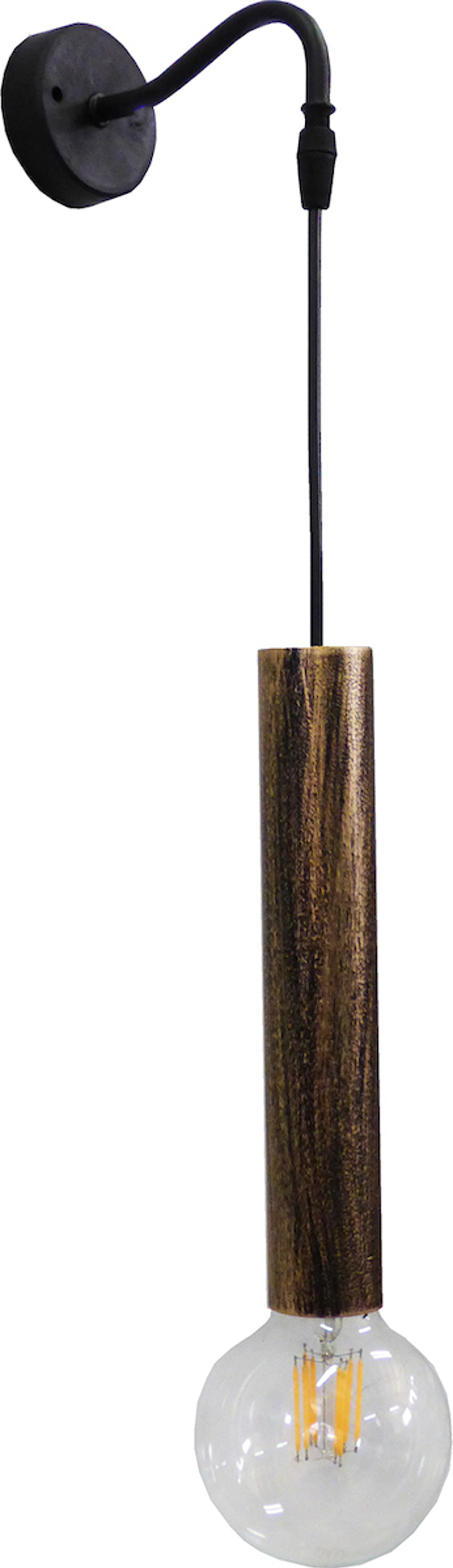 Φωτιστικά agiovlasitishome - ΣΗΜΑΝΤΙΚΟ: Σε περίπτωση διαφοράς τιμής από το κατάστημα ισχύει παντα και μόνο η τιμή του καταστήματος Heronia Απλίκα Τοίχου Μέταλλο S-42AP Μαύρο/Μπρονζέ E27