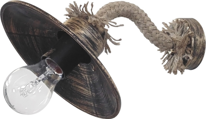 Heronia Aplika Toixou Plastiko/Sxoini UT-160AP ROPE UT Bronze E27 18,5X25X18cm 31-0578