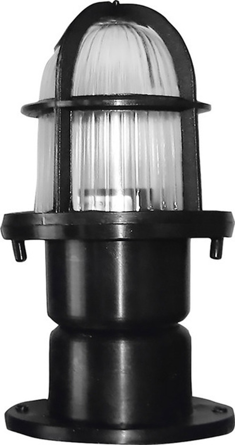 Heronia Επιδαπέδιο Φωτιστικό Εξωτερικού Χώρου Πλαστικό SLP-500E Μαύρο Ε27 12,5Χ23cm 10-0047