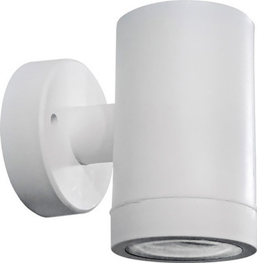 Heronia Απλίκα Τοίχου/Σπότ Εξωτερικού Χώρου Πλαστικό C-01 Λευκό GU10 LED 9,5Χ7Χ10cm 15-0030