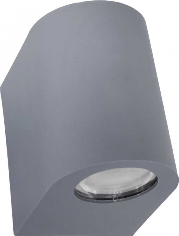 Heronia Spot Exoterikou Xorou Plastiko C-03 Ggri GU10 LED 8X10,5X10,5cm 15-0191