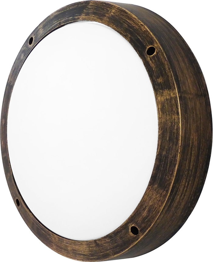 Heronia Aplika Toixou/Orofis Plafon Exoterikou Xorou Plastiko SLP-40A Bronze 2/E27 18X8cm 13-0089