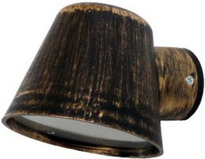 Heronia Aplika Toixou/Spot Exoterikou Xorou Plastiko C-09 Bronze GU10 LED 11,5X15X10cm 15-0167