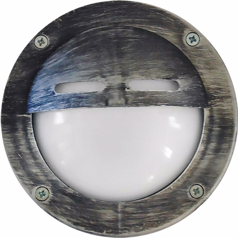 Heronia Απλίκα Τοίχου/Οροφής Εξωτερικού Χώρου Πλαστικό Χελώνα SLP-10D Ασημί G9 LED 14cm 13-0068