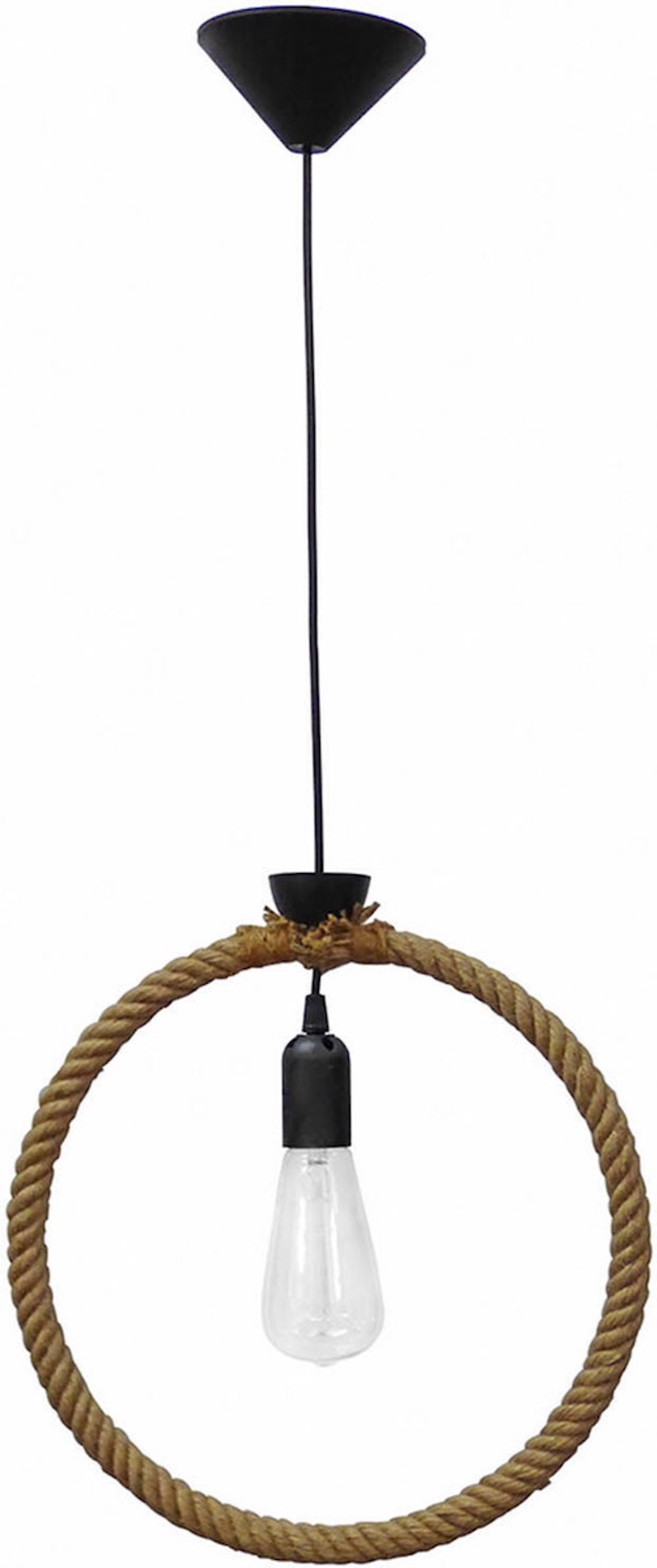 Φωτιστικά agiovlasitishome - ΣΗΜΑΝΤΙΚΟ: Σε περίπτωση διαφοράς τιμής από το κατάστημα ισχύει παντα και μόνο η τιμή του καταστήματος Heronia Φωτιστικό Οροφής Μέταλλο/Σχοινί KYKLOS ROPE UT