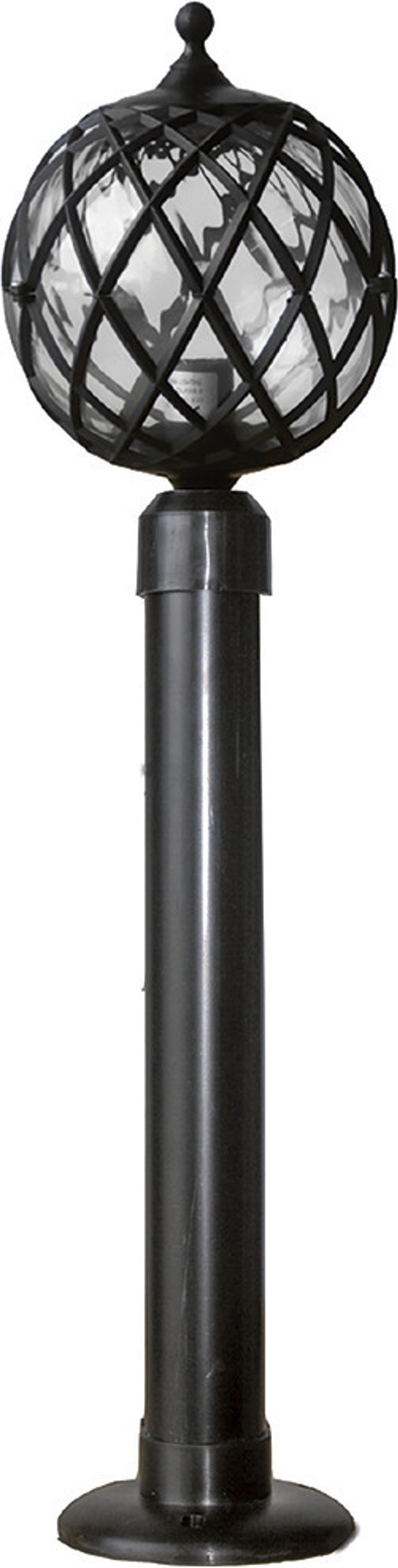 Heronia Επιδαπέδιο Φωτιστικό Εξωτερικού Χώρου Πλαστικό LP-530EΒ Μαύρο Ε27 21Χ21Χ74cm 10-0162