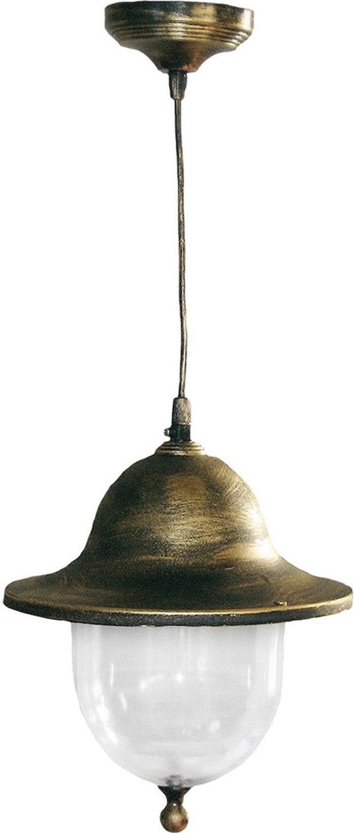 Heronia Kremasto Fotistiko Exoterikou Xorou Plastiko/Gyali  LP-800K Bronze E27 24,5cm 11-0056