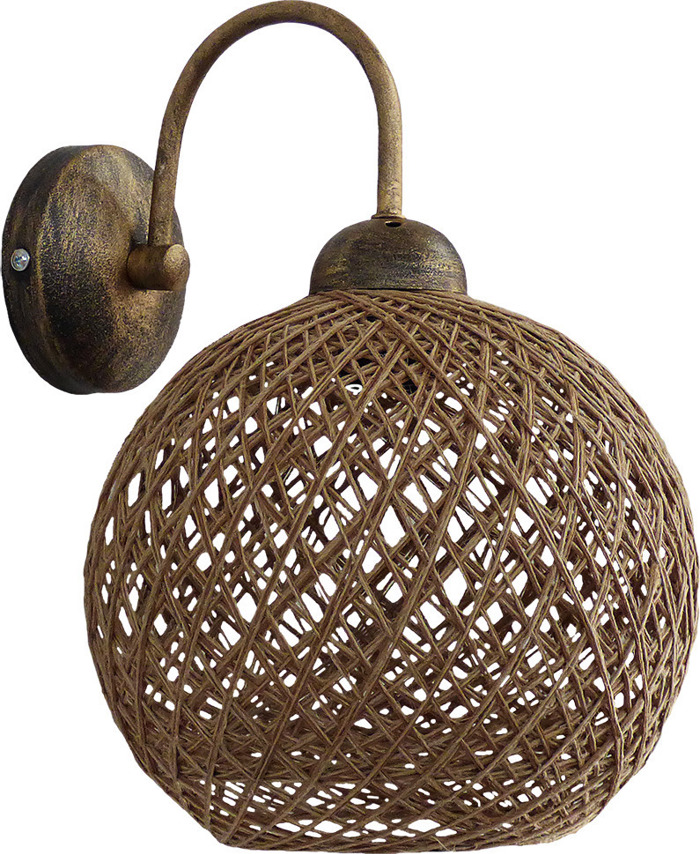 Heronia Aplika Toixou Metallo/Sxoini SILK-01/AR Bronze/Fusiko E27 20X26X31cm 31-1153