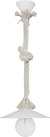 Heronia Fotistiko Orofis Plastiko/Sxoini MACRAME MAC-150K-MAC-ROPE Ekrou E27 24X56cm 31-1079
