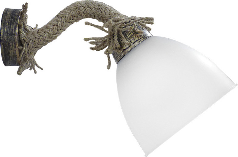 Heronia Lighting - ΣΗΜΑΝΤΙΚΟ: Σε περίπτωση διαφοράς τιμής από το κατάστημα ισχύει παντα και μόνο η τιμή του καταστήματος Heronia Απλίκα Τοίχου Πλαστικό/Σχοινί UT-26ΑΡ OVO ROPE