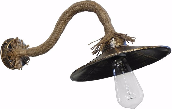 Heronia Aplika Toixou Plastiko/Sxoini UT-150AP ROPE UT Bronze E27 24X44X20cm 31-0522